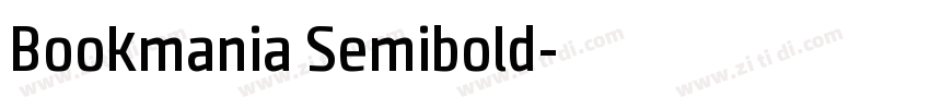 Bookmania Semibold字体转换